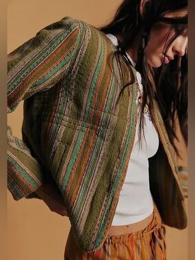 Free People Zandi Quilted Jacket NWOT Size Medium